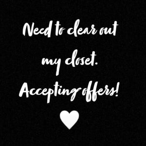 Clothes need to goooo.